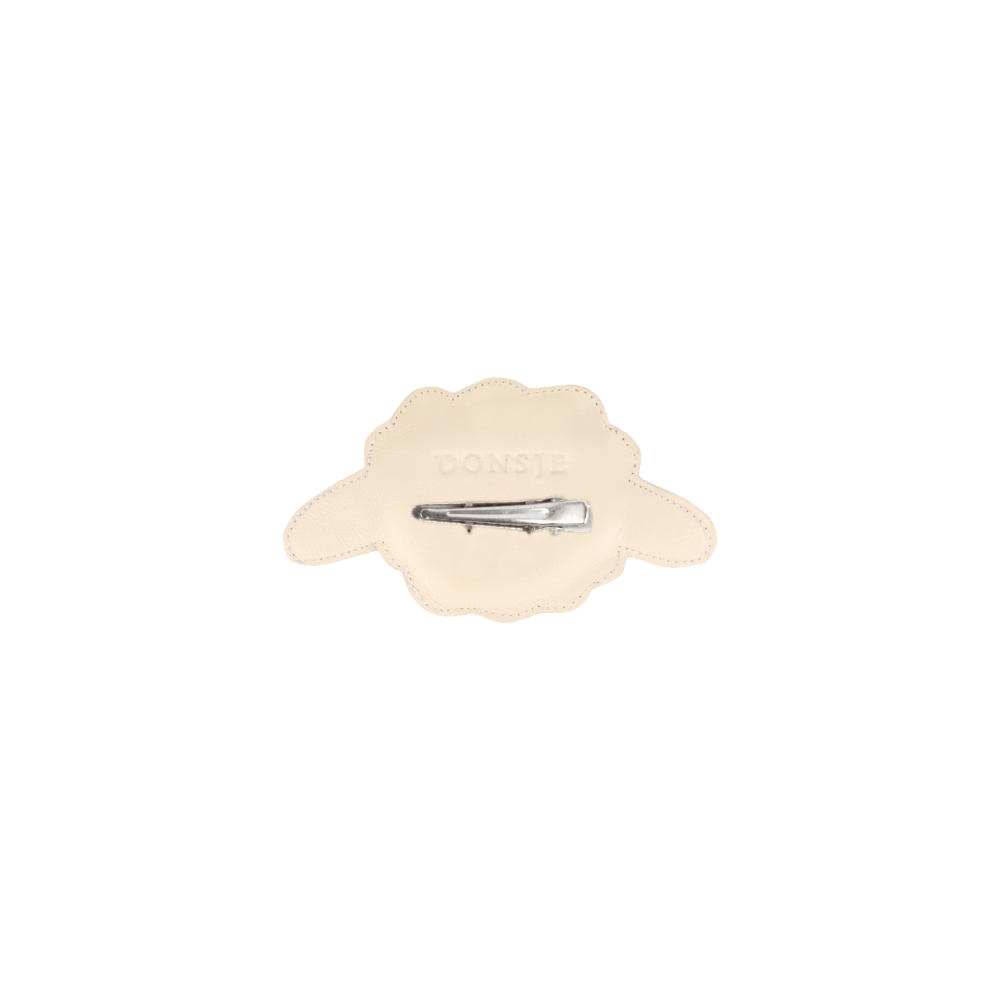Josy Classic Hairclip | Lammy | Off White Leather