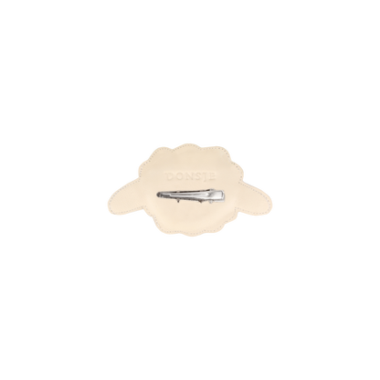 Josy Classic Hairclip | Lammy | Off White Leather