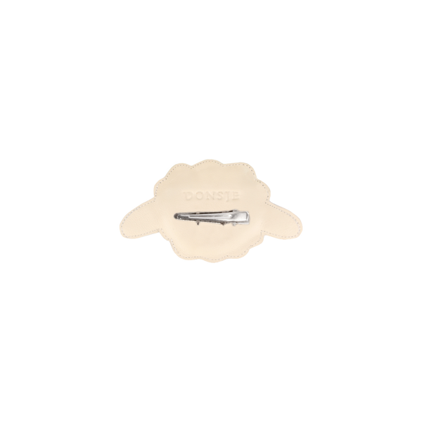 Josy Classic Hairclip | Lammy | Off White Leather