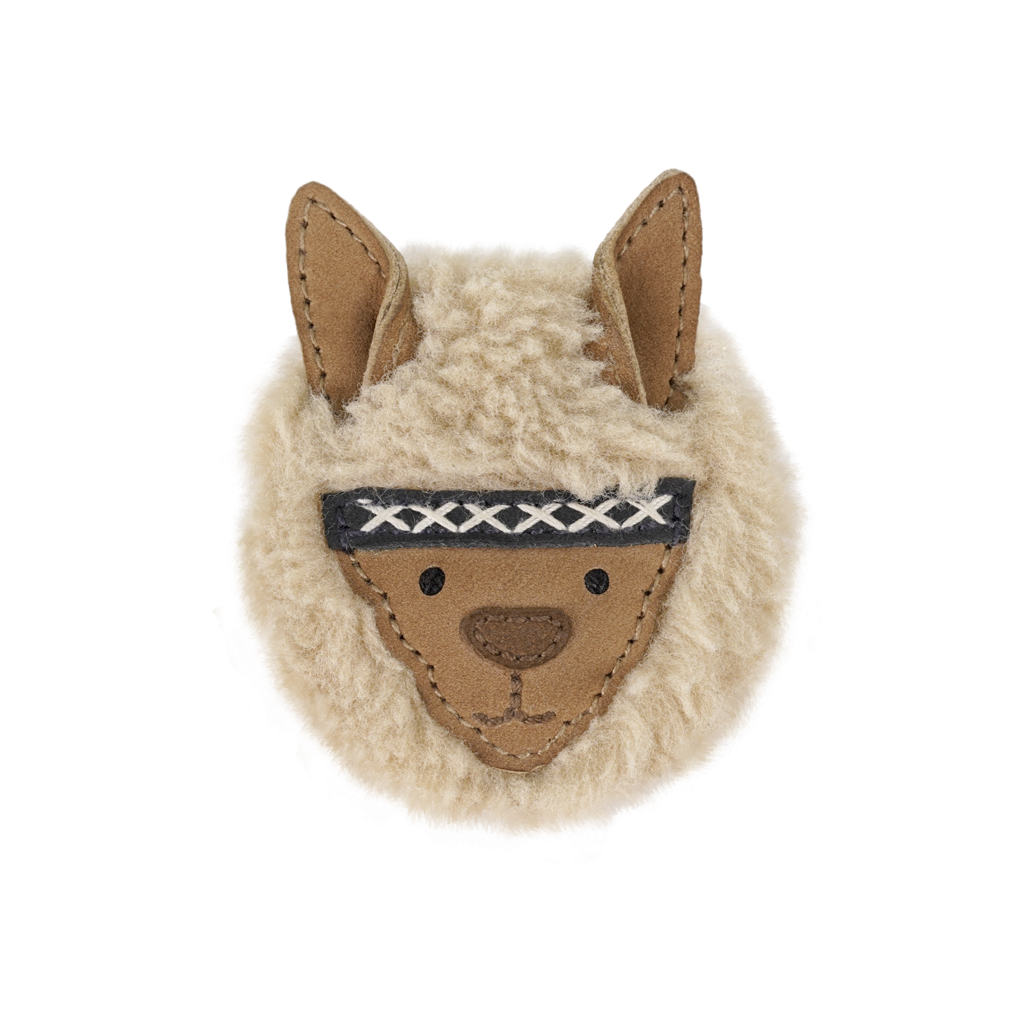 Josy Exclusive Hairclip | Alpaca | Beige Curly Faux Fur