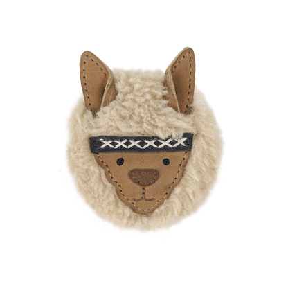 Josy Exclusive Hairclip | Alpaca | Beige Curly Faux Fur