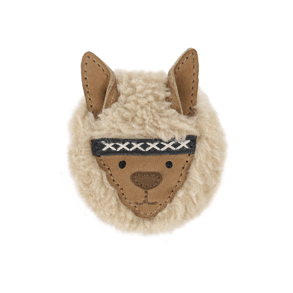 Josy Exclusive Hairclip | Alpaca | Beige Curly Faux Fur
