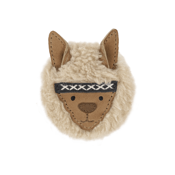 Josy Exclusive Hairclip | Alpaca | Beige Curly Faux Fur