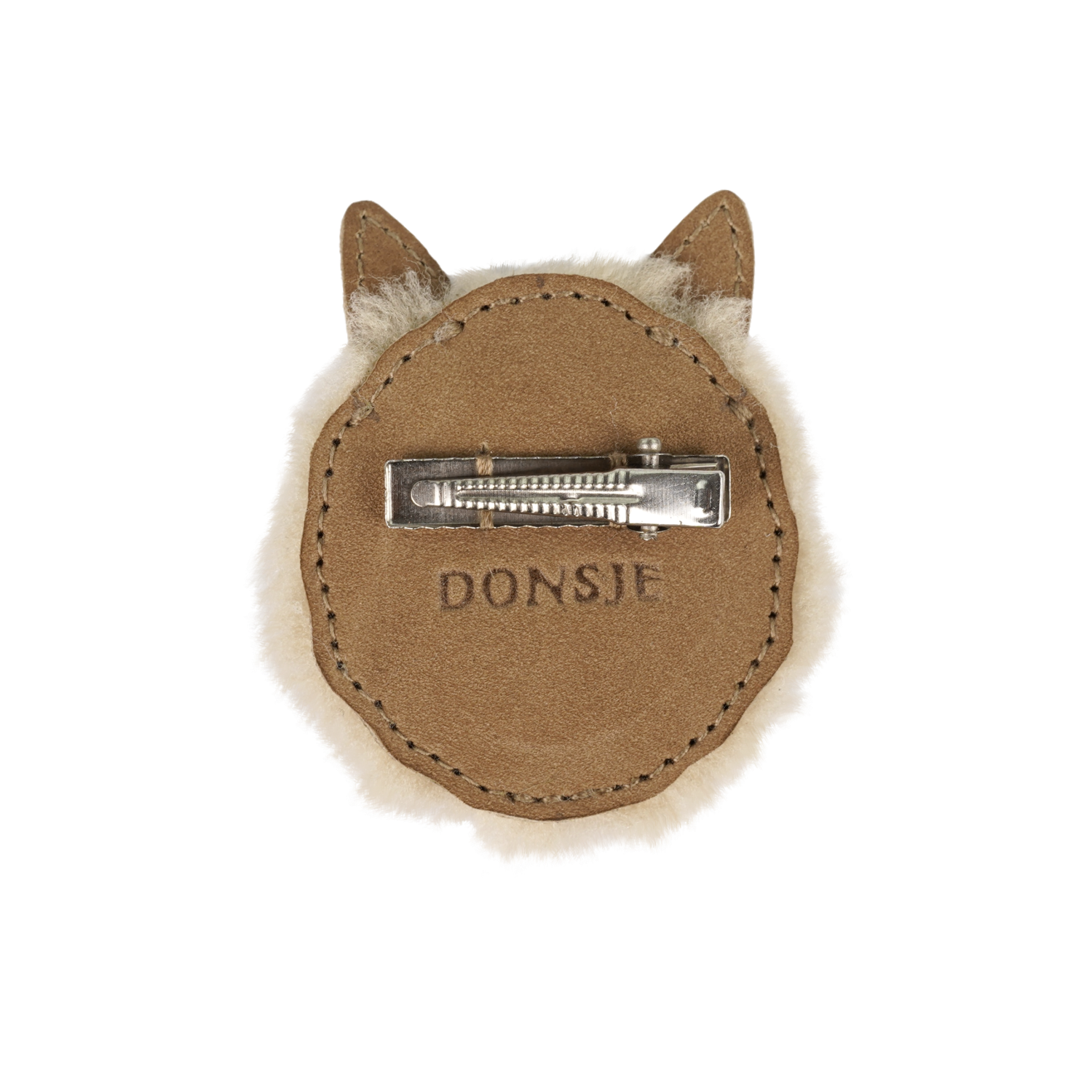 Josy Exclusive Hairclip | Alpaca | Beige Curly Faux Fur