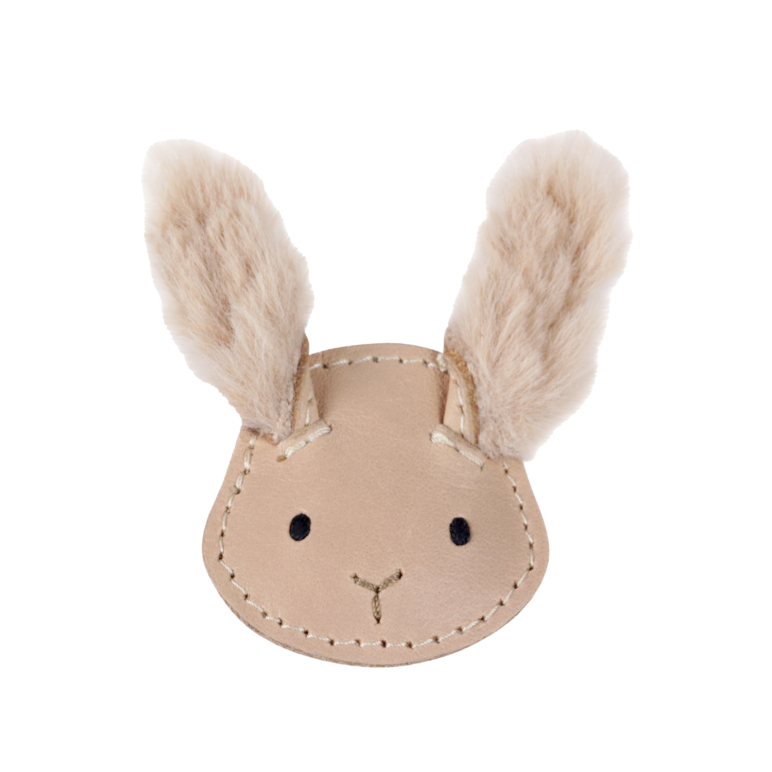 Josy Exclusive Hairclip | Fluffy Bunny | Light Rust Leather