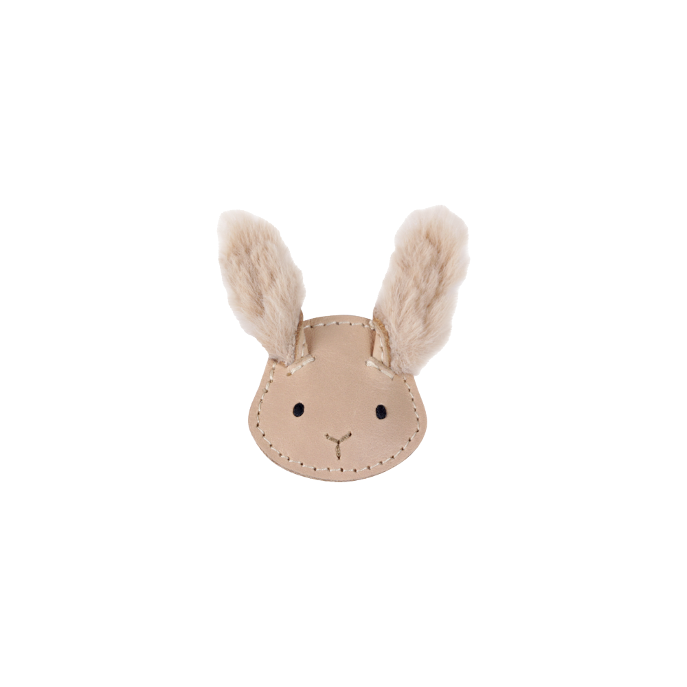 Josy Exclusive Hairclip | Fluffy Bunny | Light Rust Leather