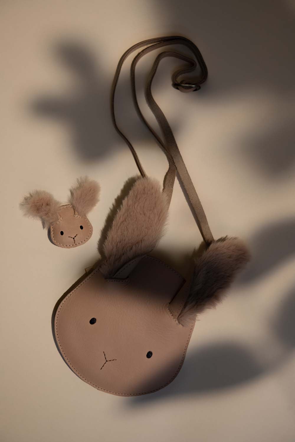 Josy Exclusive Hairclip | Fluffy Bunny | Light Rust Leather