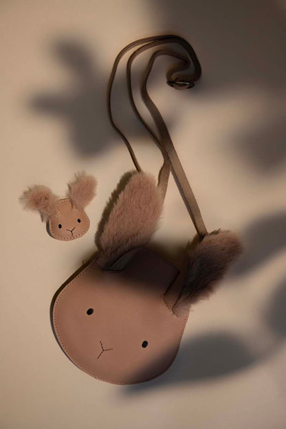 Josy Exclusive Hairclip | Fluffy Bunny | Light Rust Leather