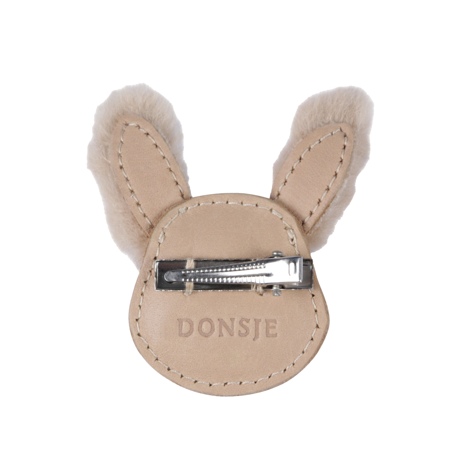 Josy Exclusive Hairclip | Fluffy Bunny | Light Rust Leather