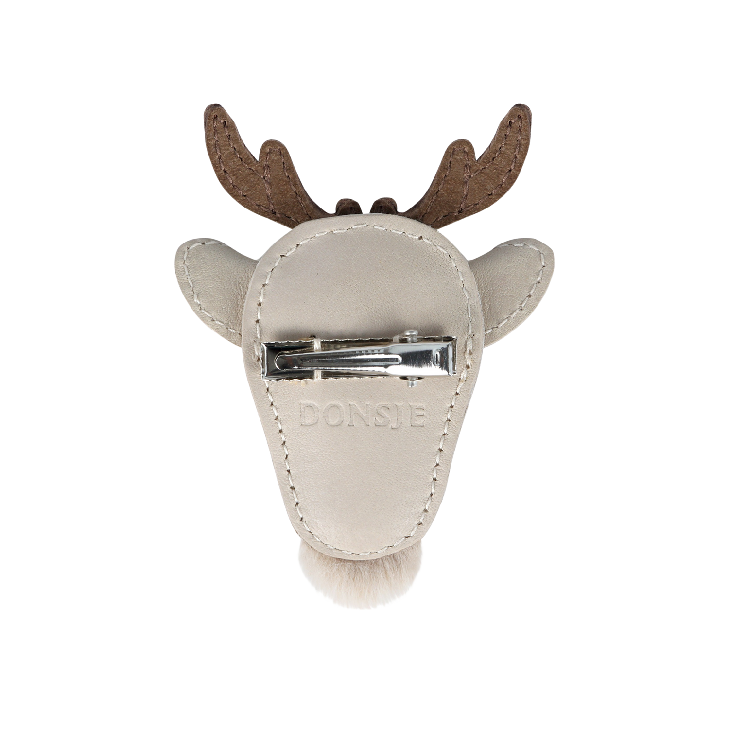 Josy Exclusive Hairclip | Reindeer | Ivory Classic Leather