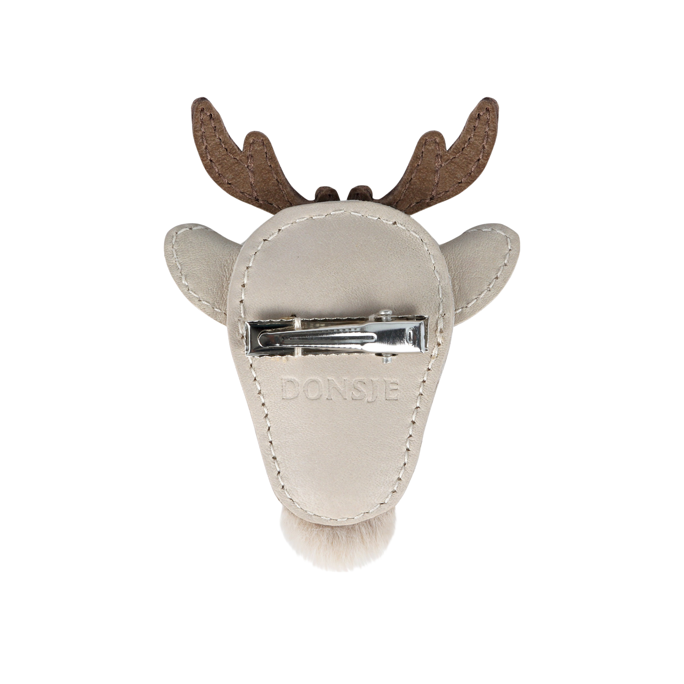 Josy Exclusive Hairclip | Reindeer | Ivory Classic Leather