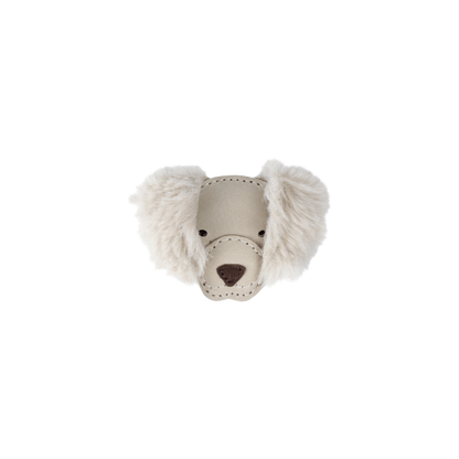 Josy Exclusive Hairclip | Golden Retriever | Ivory Classic Leather