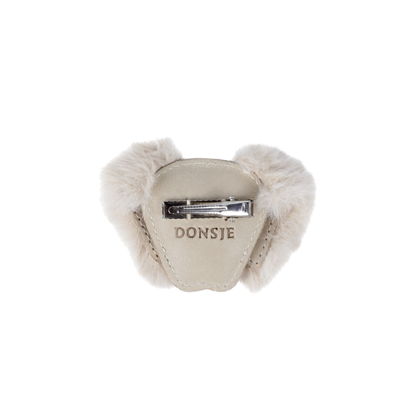 Josy Exclusive Hairclip | Golden Retriever | Ivory Classic Leather