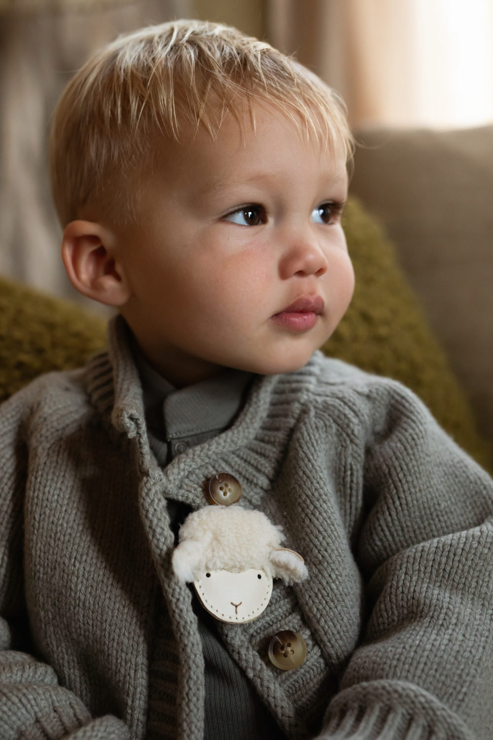 Josy Exclusive Hairclip | Lammy | Cream Leather