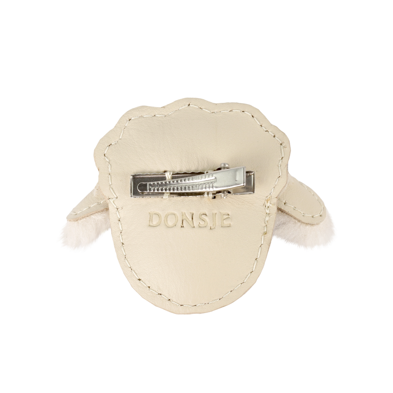 Josy Exclusive Hairclip | Lammy | Cream Leather