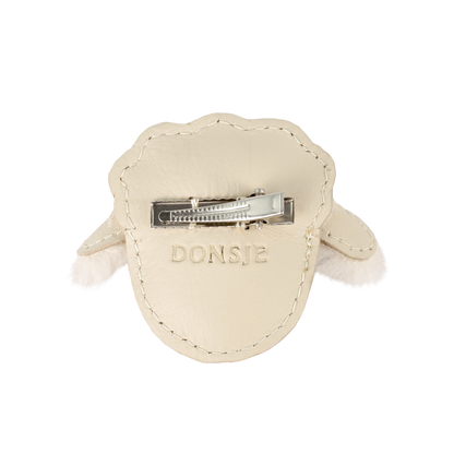 Josy Exclusive Hairclip | Lammy | Cream Leather