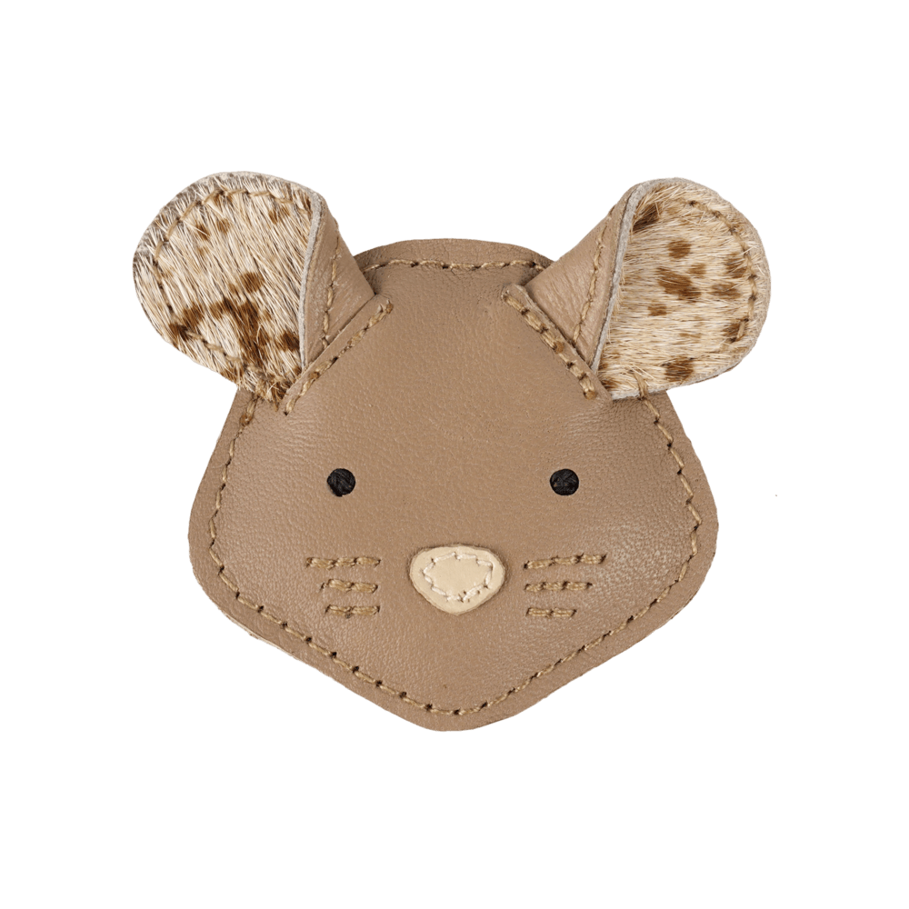 Josy Exclusive Hairclip | Mouse | Praline Leather