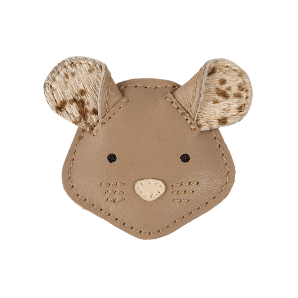 Josy Exclusive Hairclip | Mouse | Praline Leather