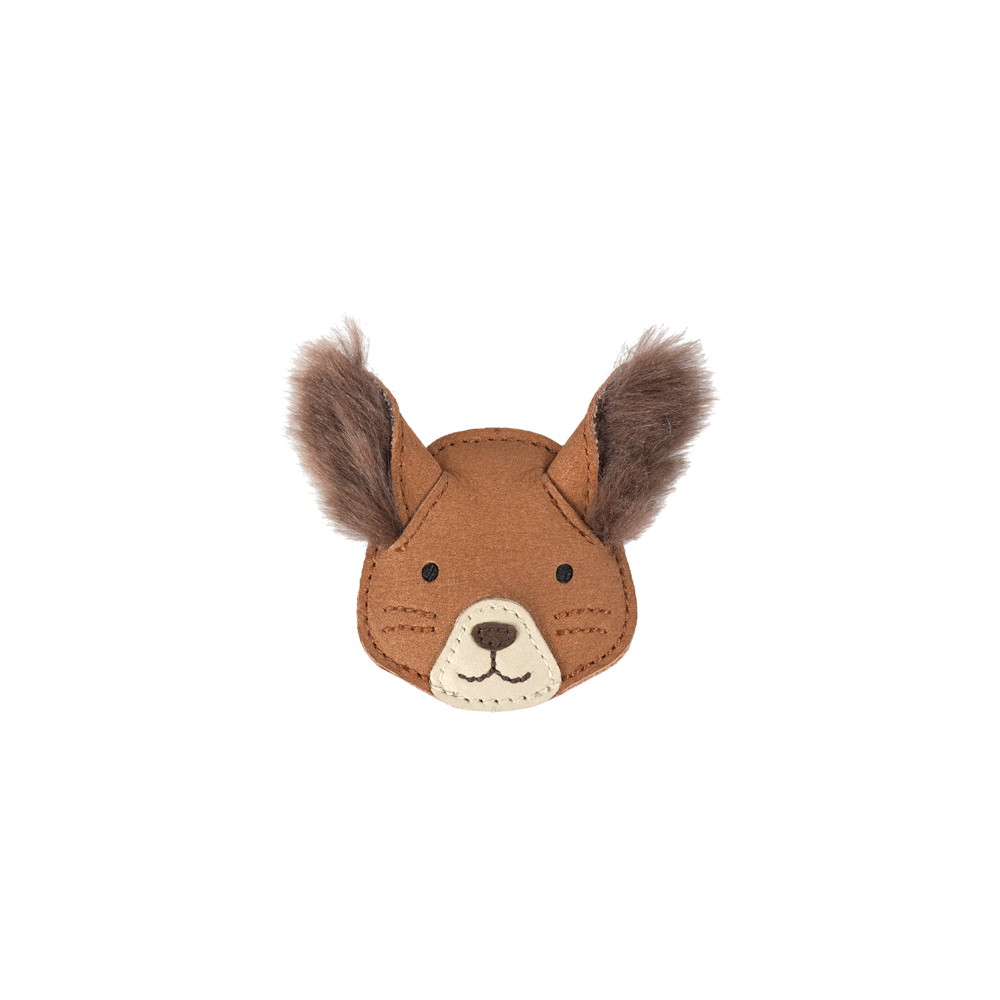 Josy Exclusive Hairclip | Fluffy Squirrel | Walnut Nubuck