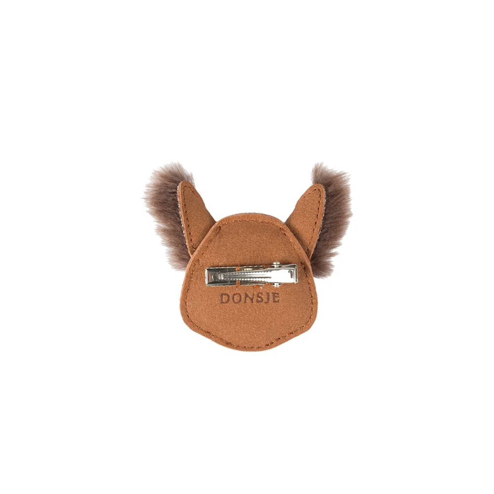 Josy Exclusive Hairclip | Fluffy Squirrel | Walnut Nubuck
