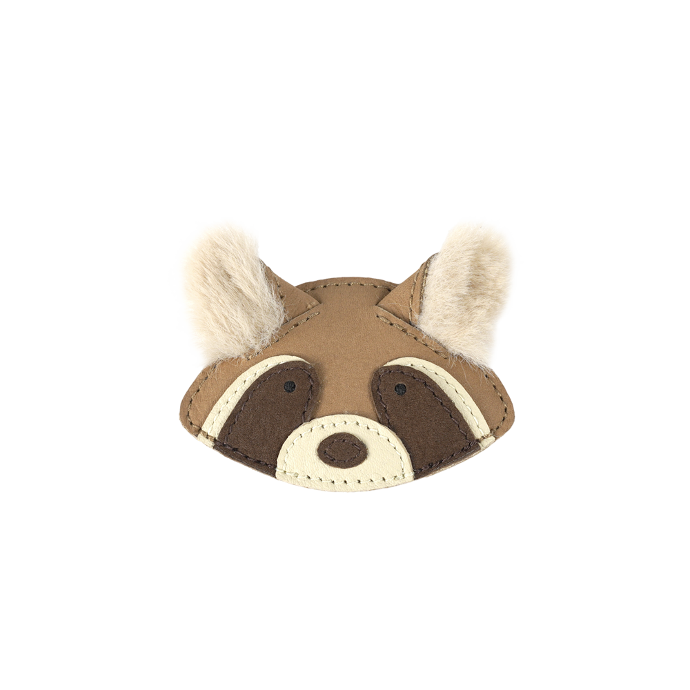 Josy Exclusive Hairclip | Raccoon | Truffle Nubuck