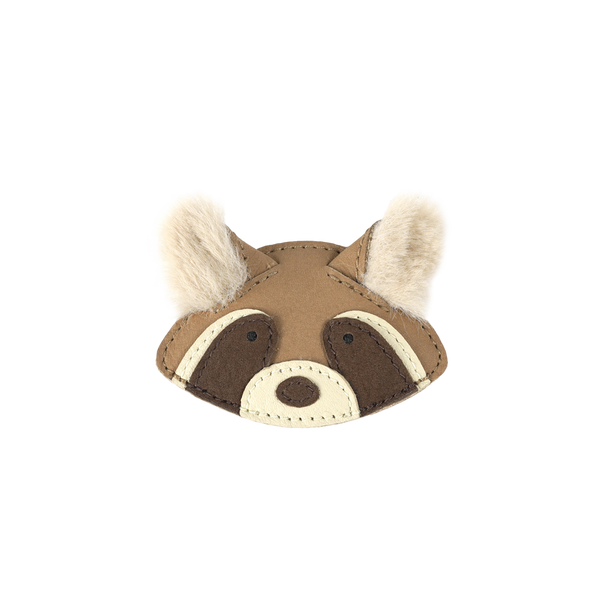 Josy Exclusive Hairclip | Raccoon | Truffle Nubuck