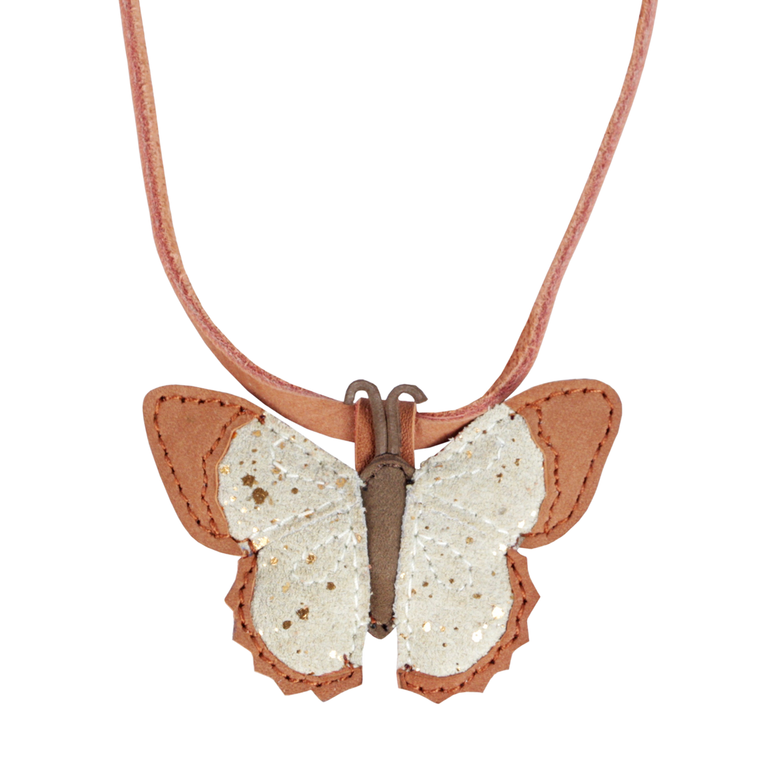 Zaza Necklace | Papillon | Walnut Nubuck