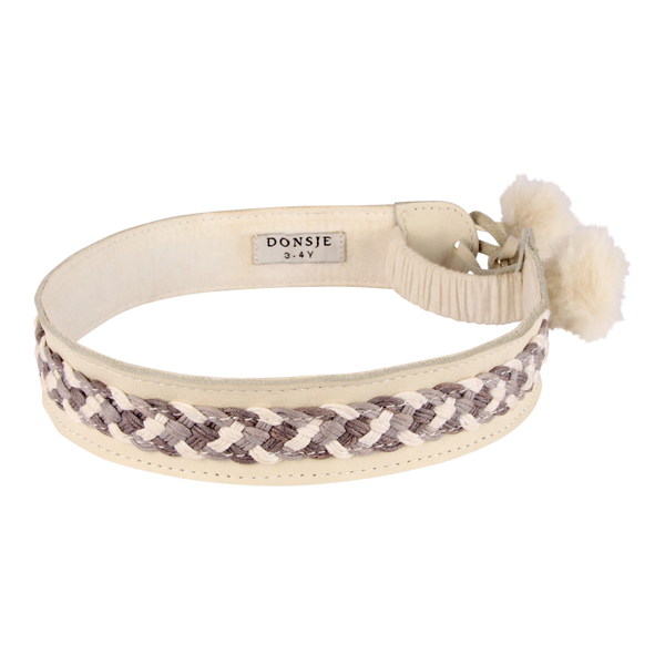 Nini Headband | Off White Leather
