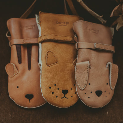 Kapi Classic Mittens | Dog | Light Rust Leather