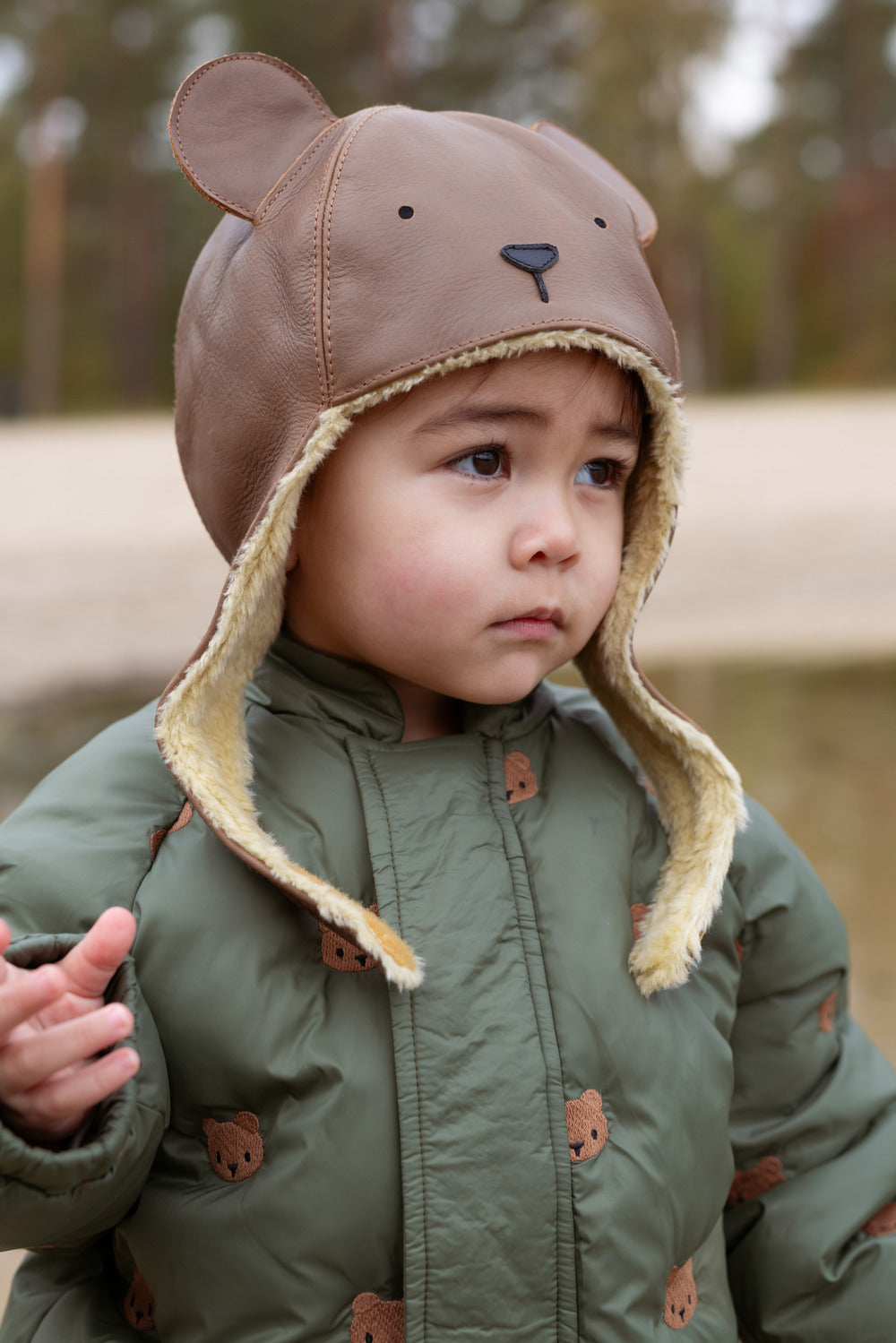 Kapi Classic Hat | Bear | Cognac Classic Leather – Donsje Amsterdam