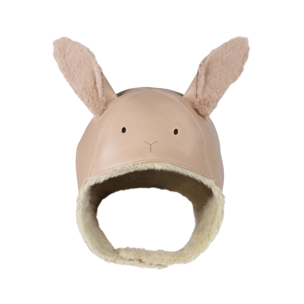 Kapi Exclusive Hat | Fluffy Bunny | Light Rust Leather – Donsje Amsterdam