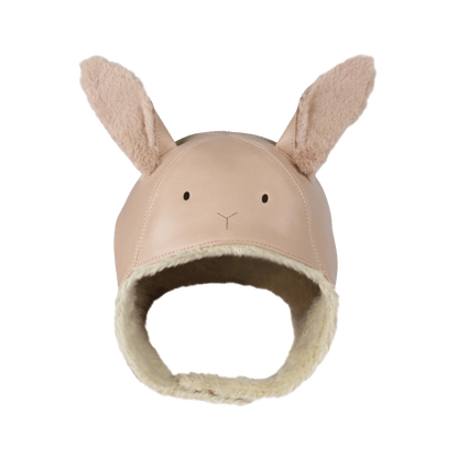 Kapi Exclusive Hat | Fluffy Bunny | Light Rust Leather