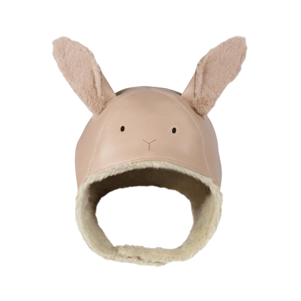 Kapi Exclusive Hat | Fluffy Bunny | Light Rust Leather