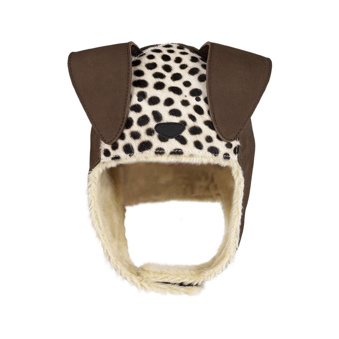 Kapi Exclusive Hat | Dalmatian | Black Spotted Cow Hair