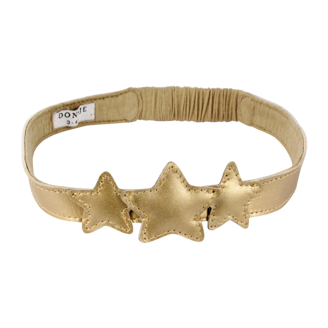 Starry Headband | Champagne Metallic Leather