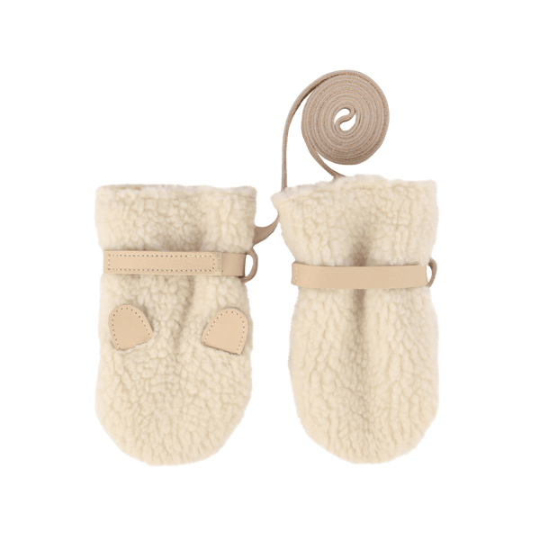 Richy Mittens | Polar Bear | Off White Curly Faux Fur