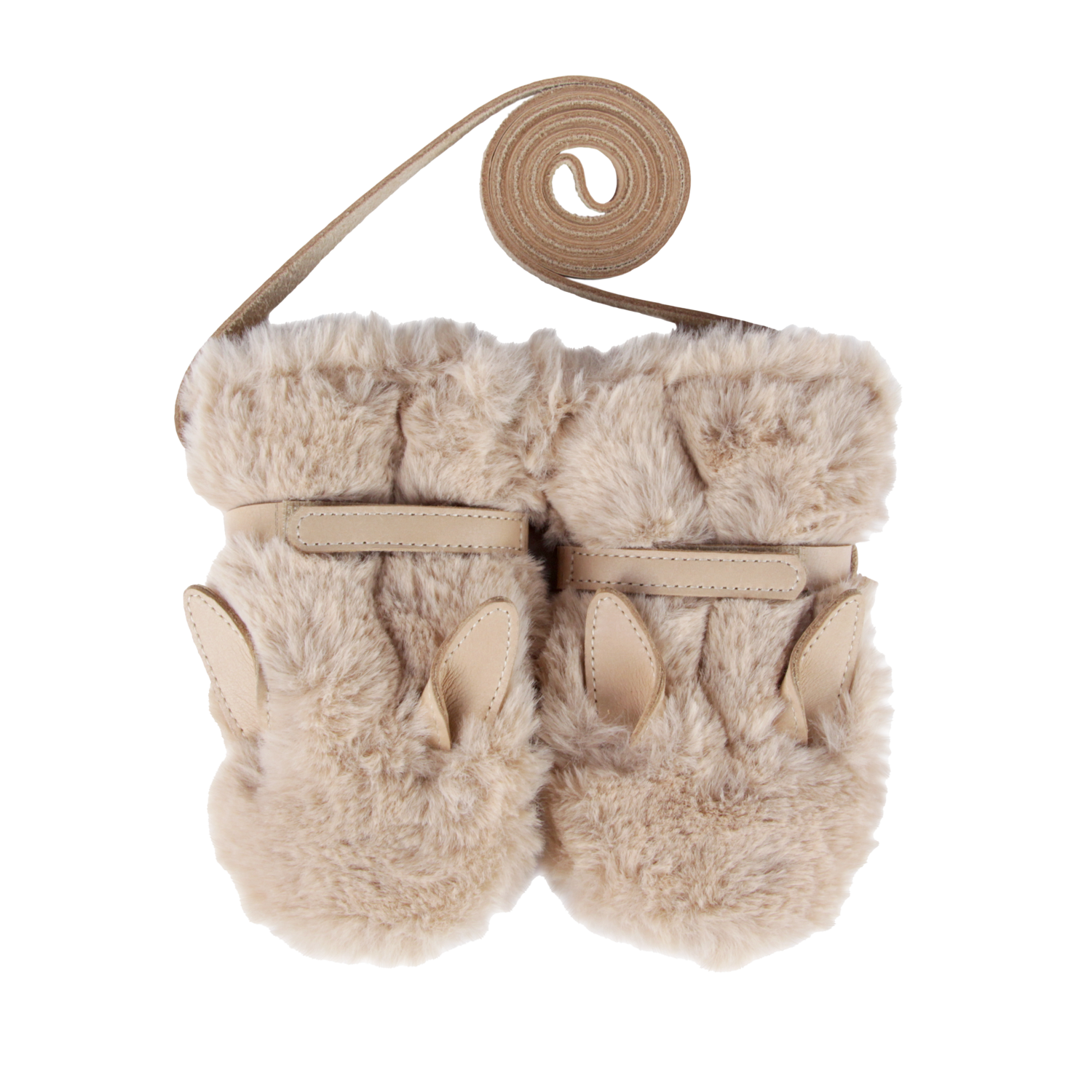 Richy Mittens | Fluffy Bunny | Warm Beige Soft Faux Fur