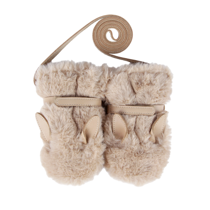 Richy Mittens | Fluffy Bunny | Warm Beige Soft Faux Fur