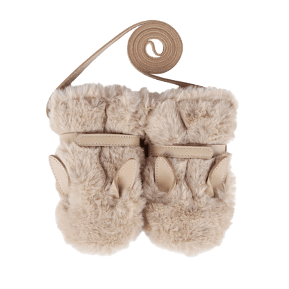 Richy Mittens | Fluffy Bunny | Warm Beige Soft Faux Fur