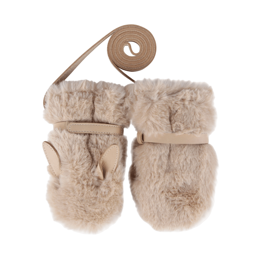 Richy Mittens | Fluffy Bunny | Warm Beige Soft Faux Fur