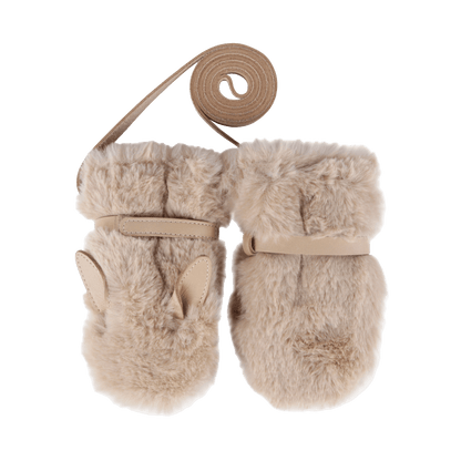 Richy Mittens | Fluffy Bunny | Warm Beige Soft Faux Fur