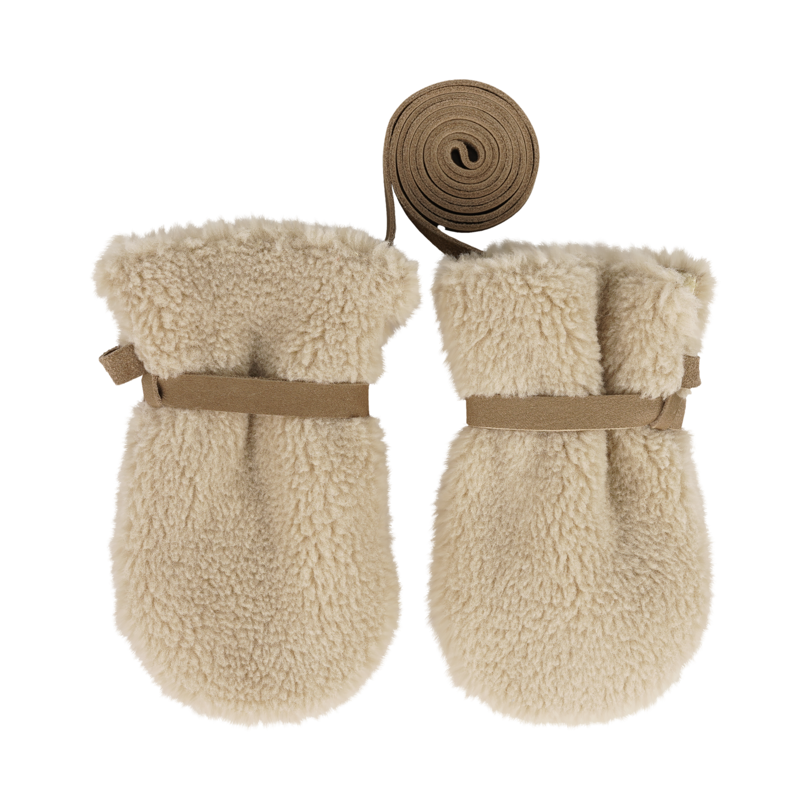 Richy Mittens | Alpaca | Beige Curly Faux Fur