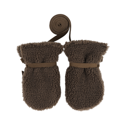 Richy Mittens | Stag | Hazelnut Curly Faux Fur