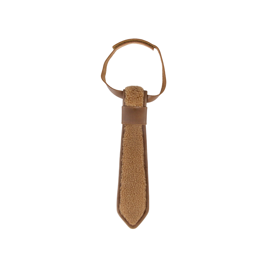 Arnold Tie | Light Maple Curly Faux Fur