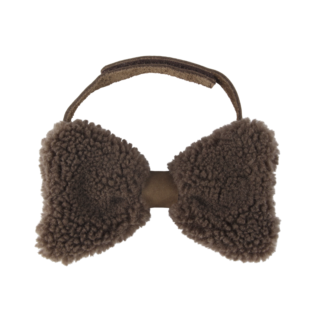 Furro Bow Tie | Hazelnut Curly Faux Fur