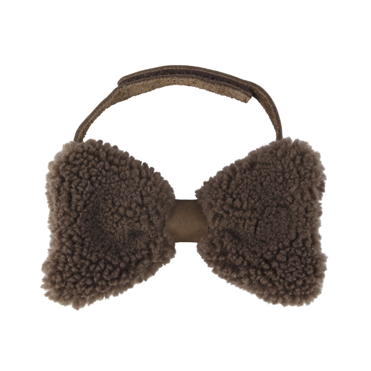 Furro Bow Tie | Hazelnut Curly Faux Fur