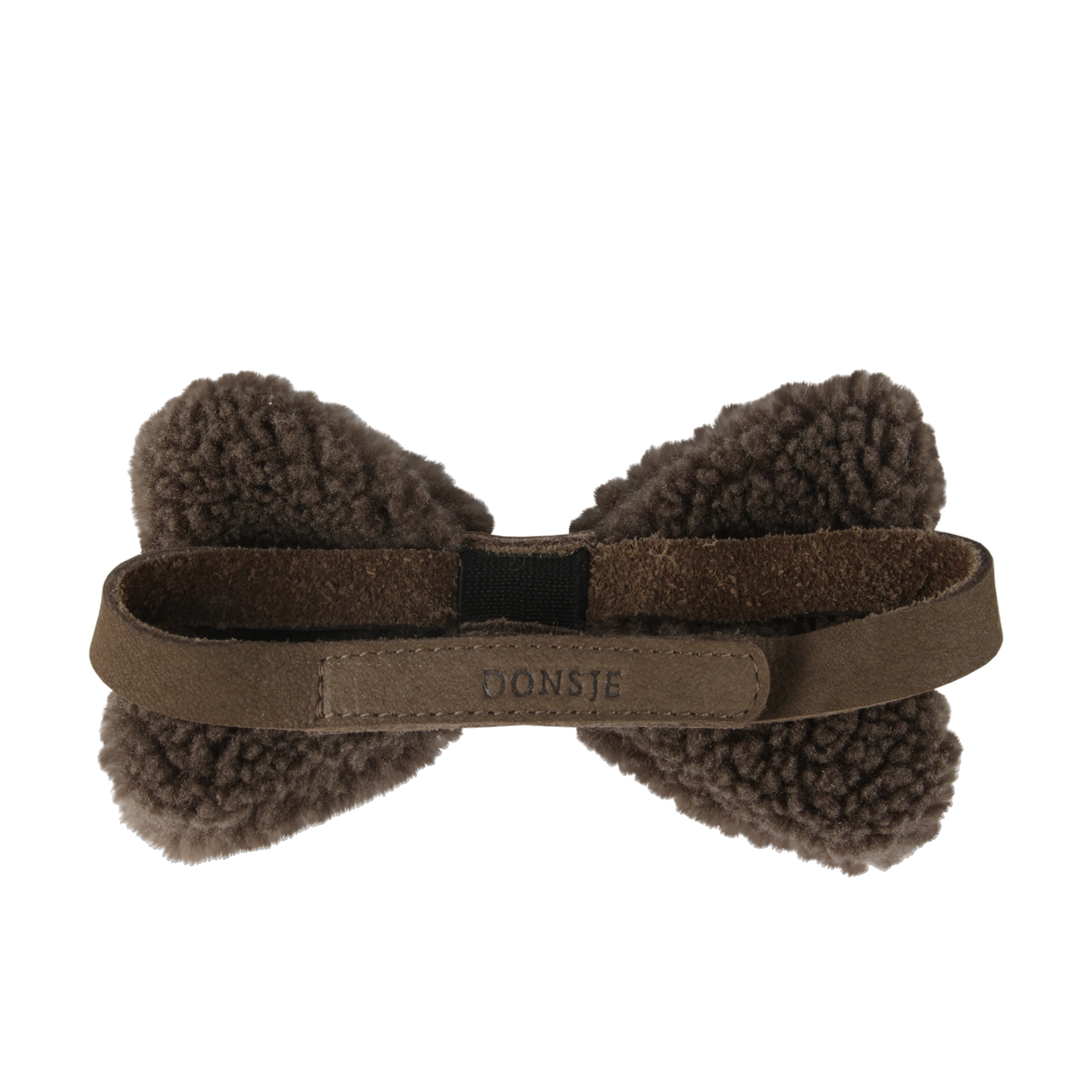 Furro Bow Tie | Hazelnut Curly Faux Fur