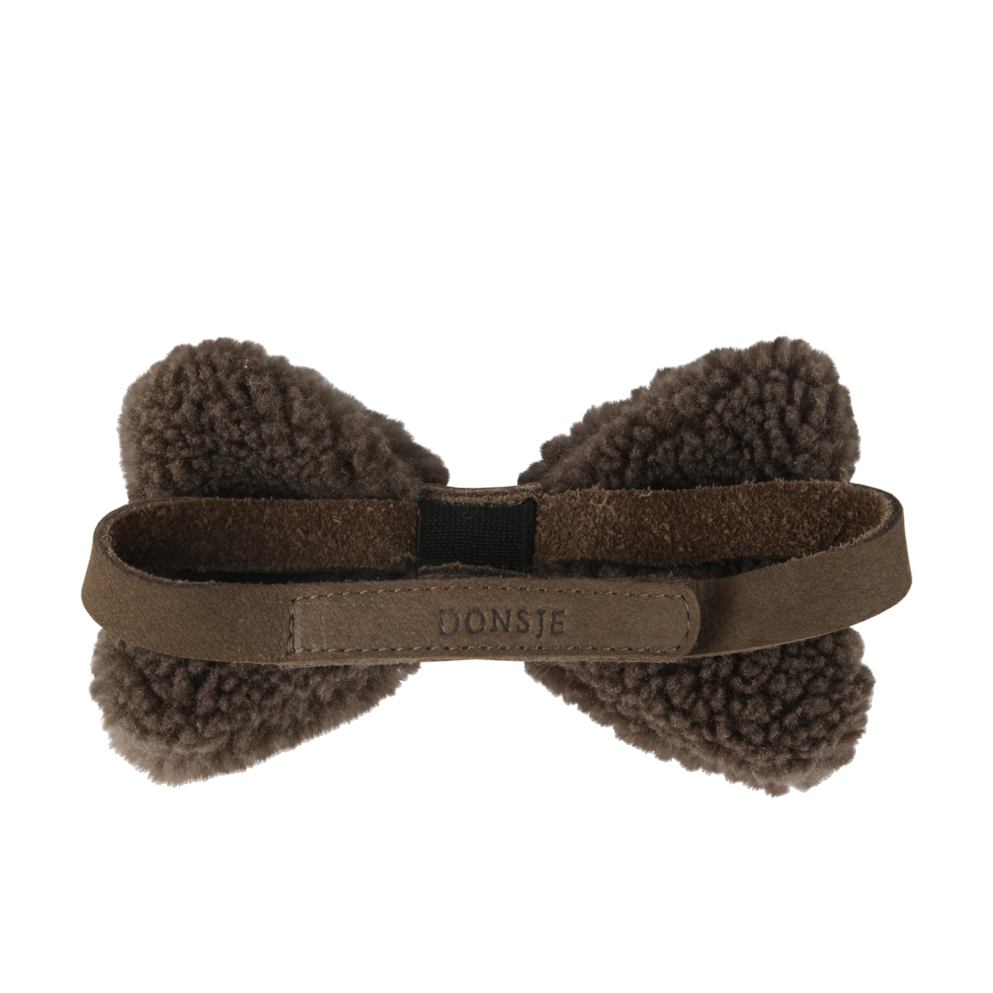 Furro Bow Tie | Hazelnut Curly Faux Fur