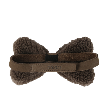 Furro Bow Tie | Hazelnut Curly Faux Fur