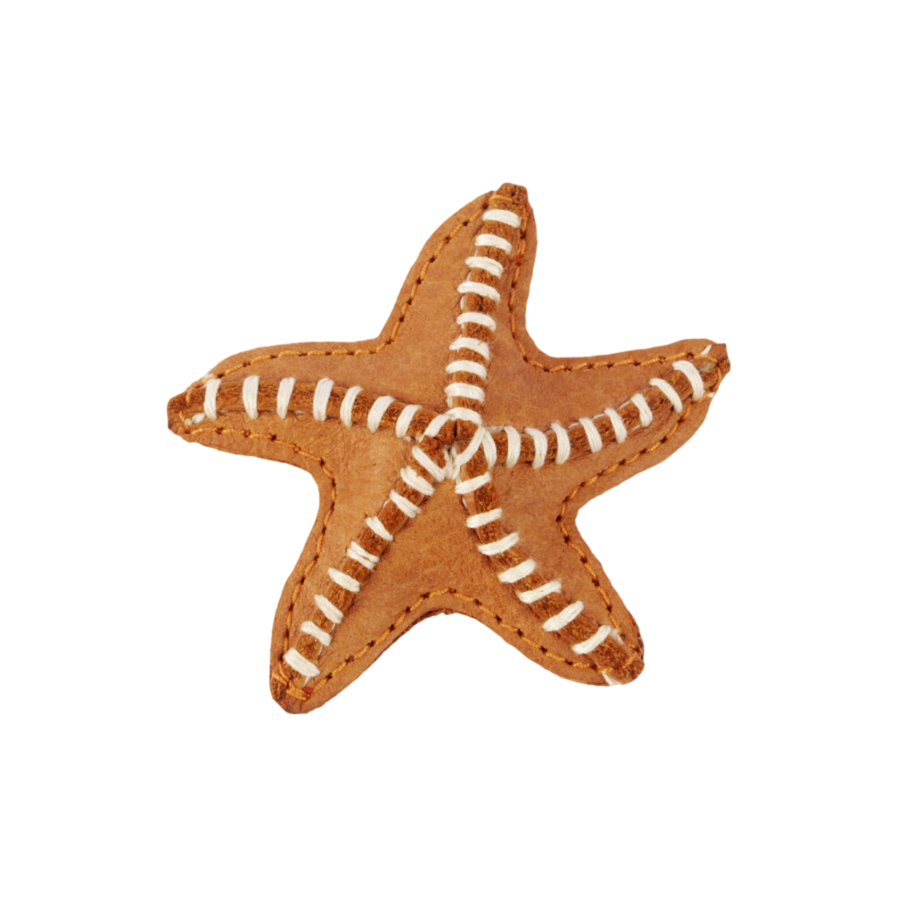 Gurt Hairclip | Starfish | Toast Grain Leather